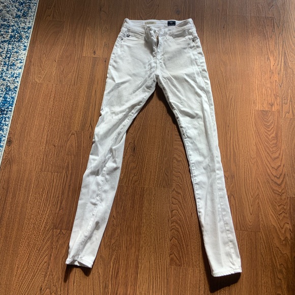 AG Farrah High Rise Skinny White Jeans - Picture 5 of 5
